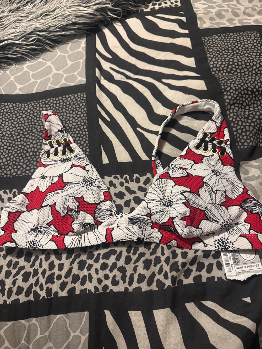 Time and Tru Large Swim Top